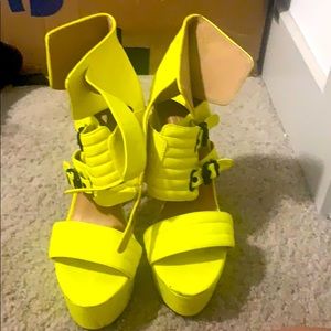 Neon heels